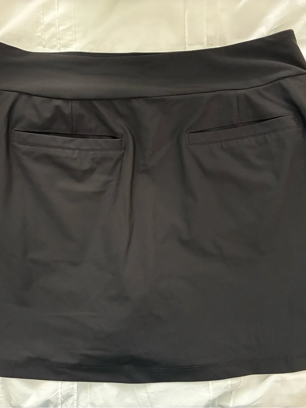 PGA Tour Black Athletic Skort with Logo Trim